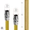 Flextron Gas Line Hose 5/8'' O.D.x36'' Len 3/4" MIP Fittings Yellow Coated Stainless Steel Flexible Connector FTGC-YC12-36N - alternate 4